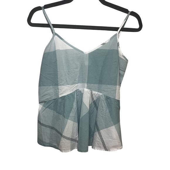 Old‎ Navy Y2K Tank Top Womens XS Plaid Sleeveless Summer Blouse Babydoll Cottage - Picture 1 of 7
